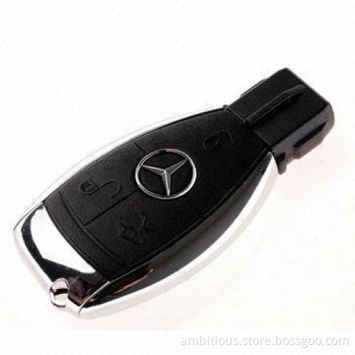 Benz Car Key-shaped USB Flash Drive, 64MB to 128GB Memory Capacity
